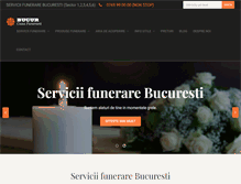 Tablet Screenshot of funerarii-bucuresti.ro